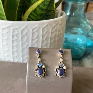 Beautiful blue earrings